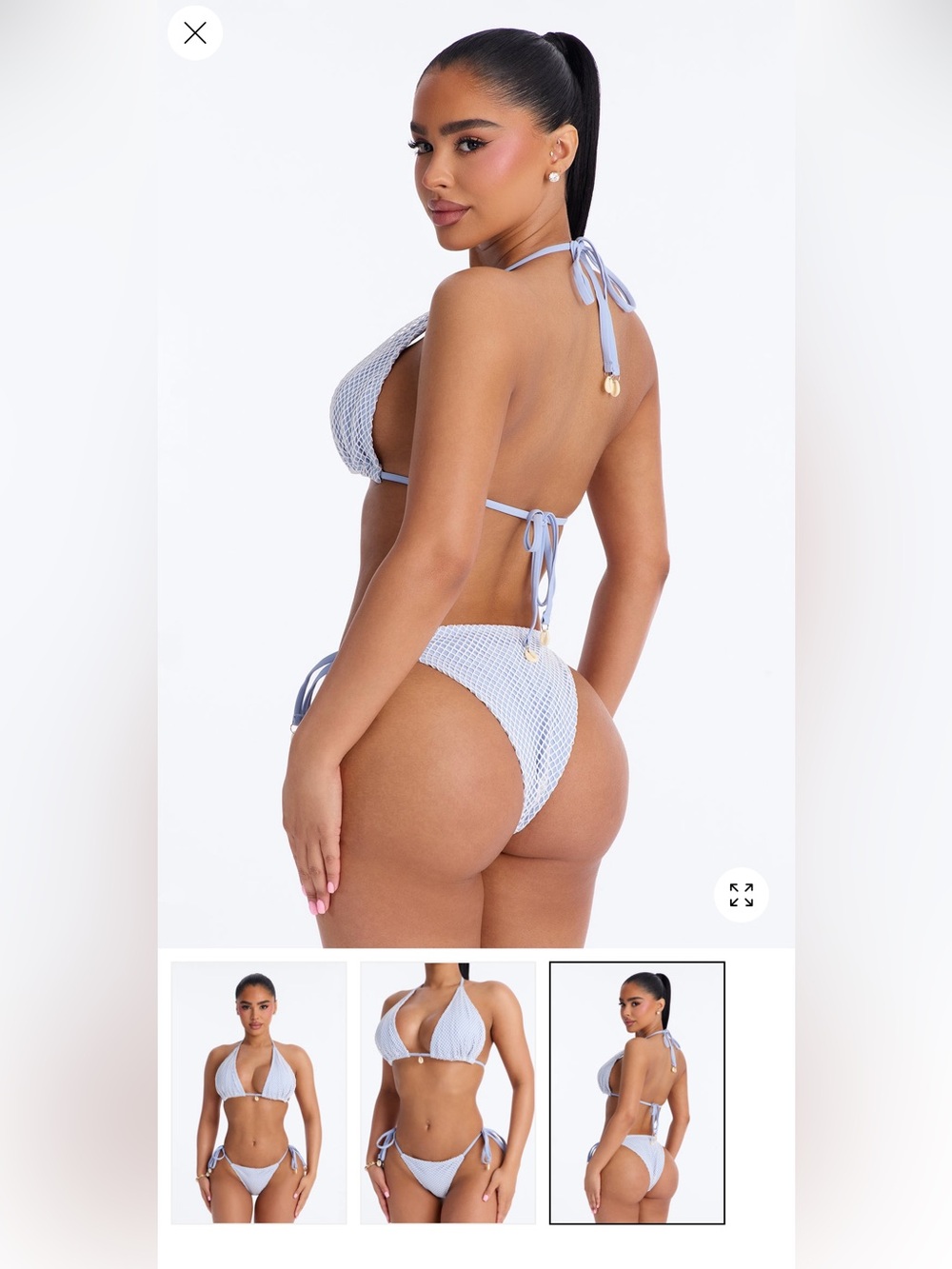 Fashion Nova Blue/Combo Bikini Set - Charlie 2 Piece